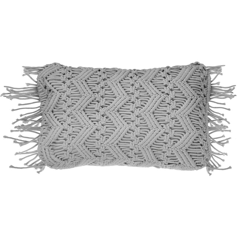 

Beliani - Cojín decorativo gris 30x45 cm KIRIKKALE