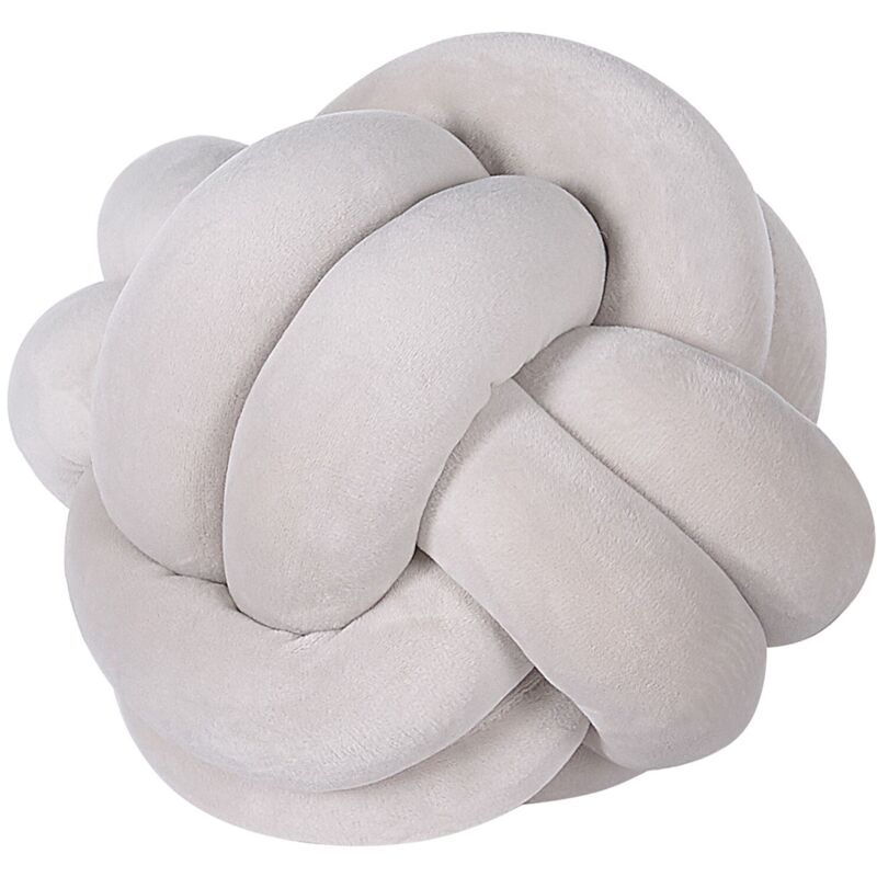 

Beliani - Cojín de terciopelo gris 20 x 20 cm MALNI