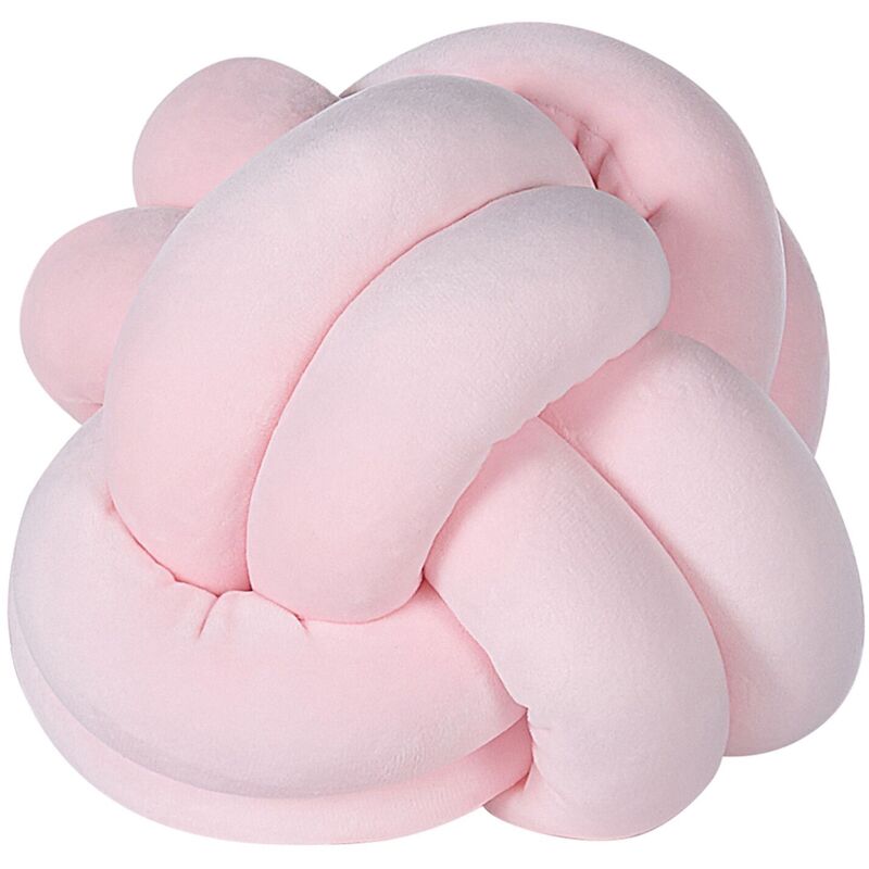 

Beliani - Cojín de terciopelo rosa 20 x 20 cm MALNI