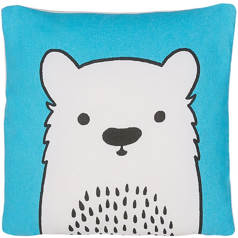 

Cojín decorativo oso azul 45x45 cm WARANASI