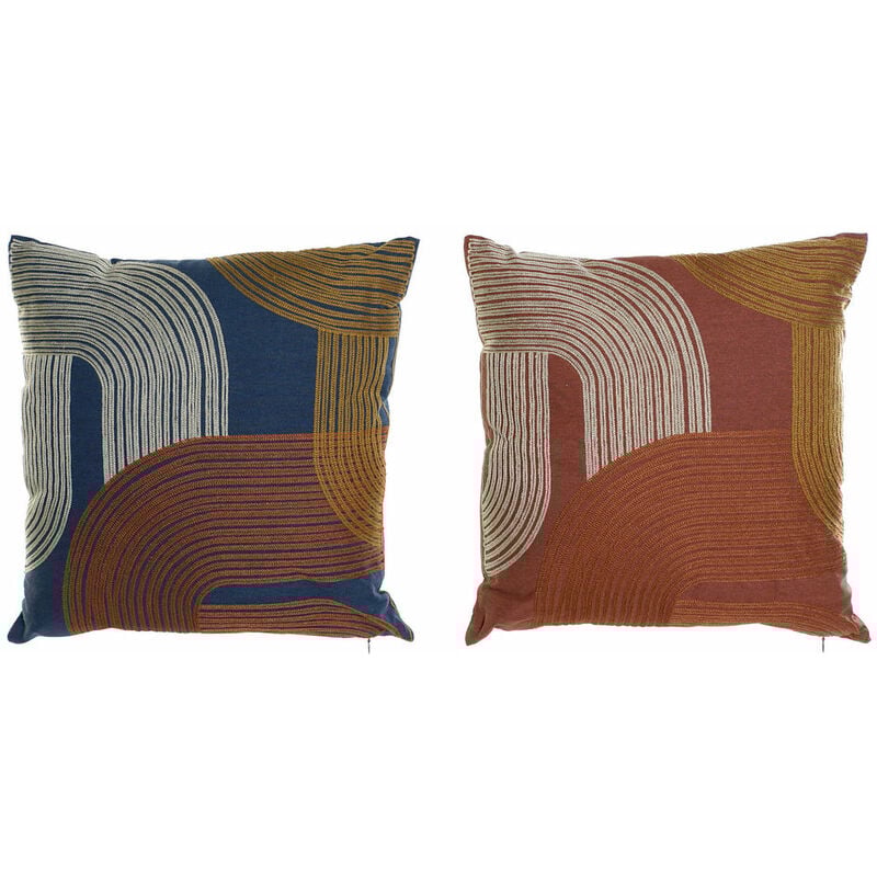 

Cojín DKD Home Decor Años 60 Algodón (2 pcs) (45 x 10 x 45 cm)