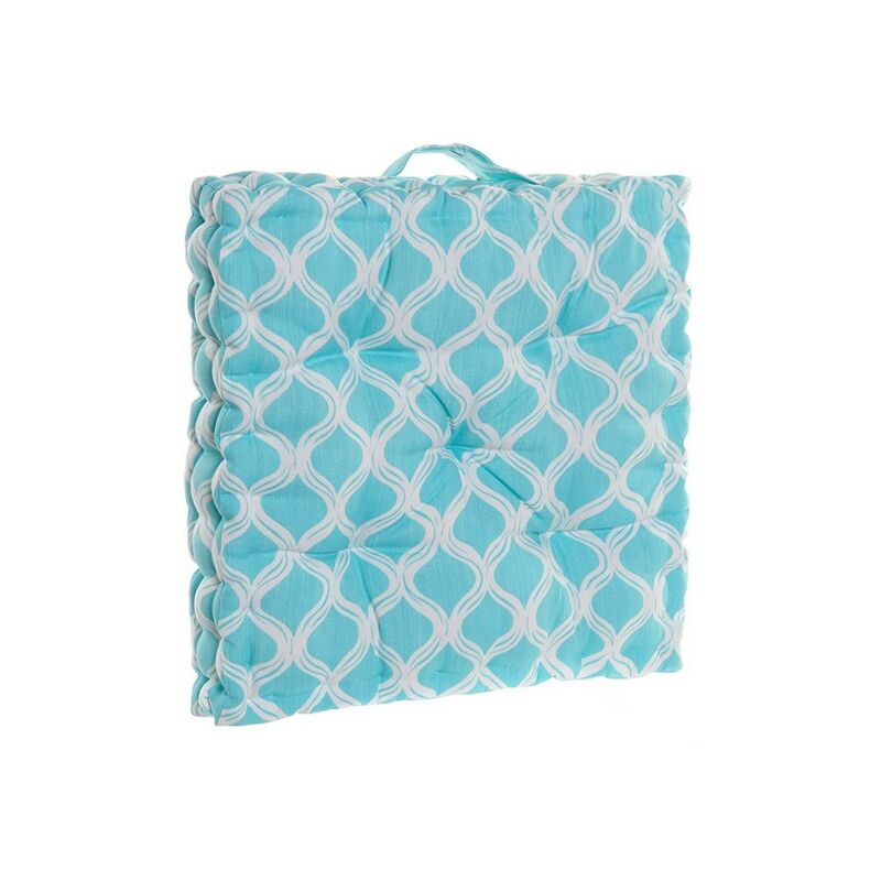 

Cojín DKD Home Decor Azul cielo Océano De suelo (43 x 43 x 7 cm)