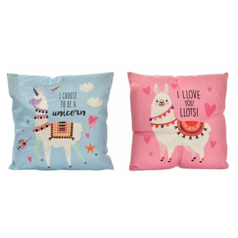 

Cojín DKD Home Decor Azul Rosa Poliéster (45 x 45 cm) (2 pcs)