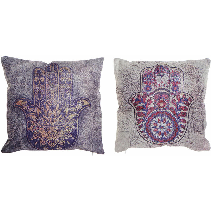 

Cojín DKD Home Decor Beige Gris Poliéster (2 pcs) (45 x 10 x 45 cm)