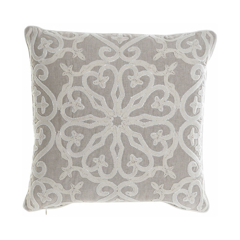 

Cojín DKD Home Decor Blanco Beige Algodón (50 x 15 x 50 cm)