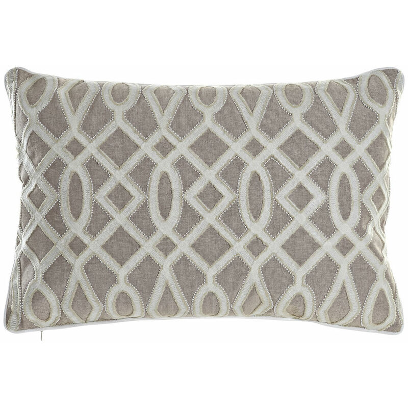 

Cojín DKD Home Decor Blanco Beige Algodón (60 x 15 x 40 cm)