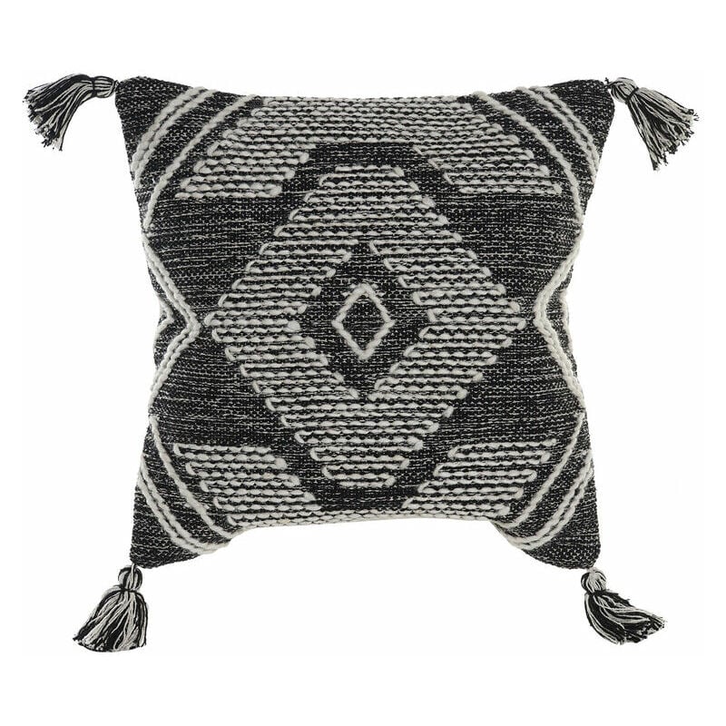 

Cojín DKD Home Decor Blanco Negro Algodón (50 x 10 x 50 cm)
