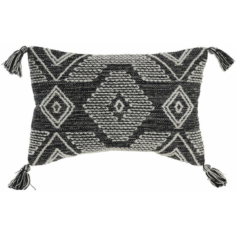 

Cojín DKD Home Decor Blanco Negro Algodón (60 x 10 x 40 cm)