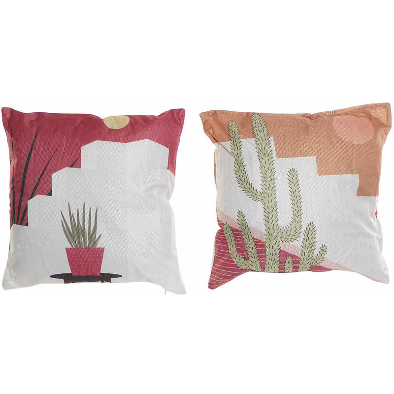 

Cojín DKD Home Decor Blanco Poliéster Cactus (2 pcs) (45 x 10 x 45 cm)