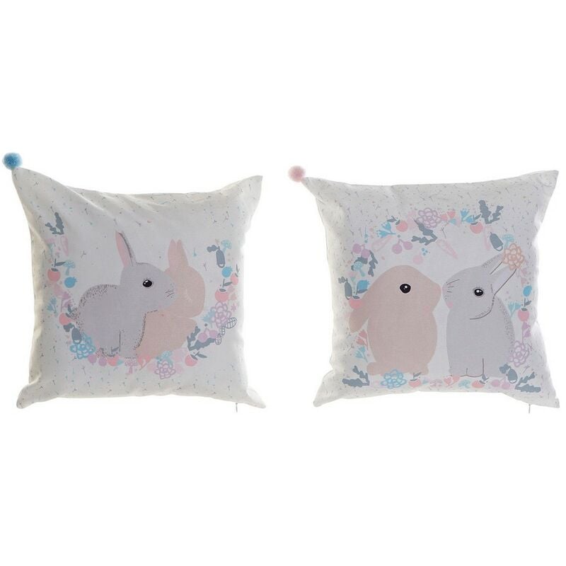

Cojín DKD Home Decor Conejo Poliéster (40 x 3 x 40 cm) (2 pcs)