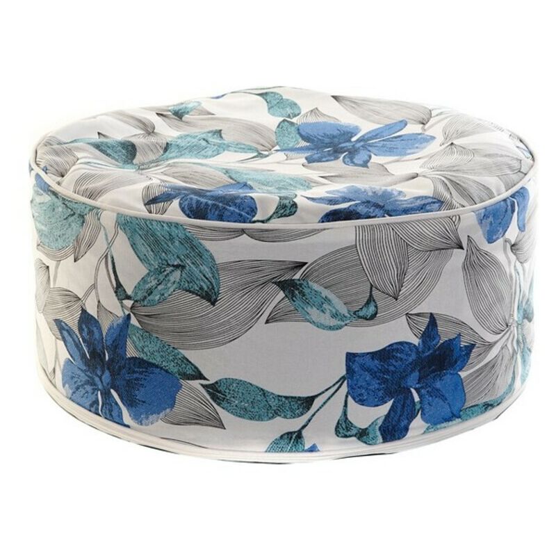 

Cojín DKD Home Decor De suelo Azul Poliéster Flor (53 x 53 x 23 cm)