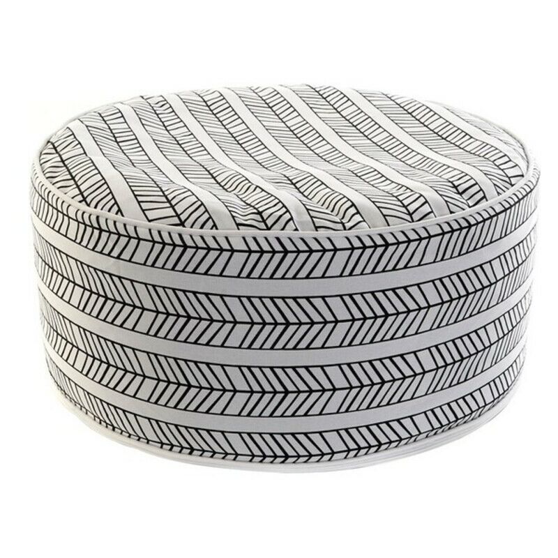 

Cojín DKD Home Decor De suelo Blanco Negro Poliéster Flechas (53 x 53 x 23 cm)