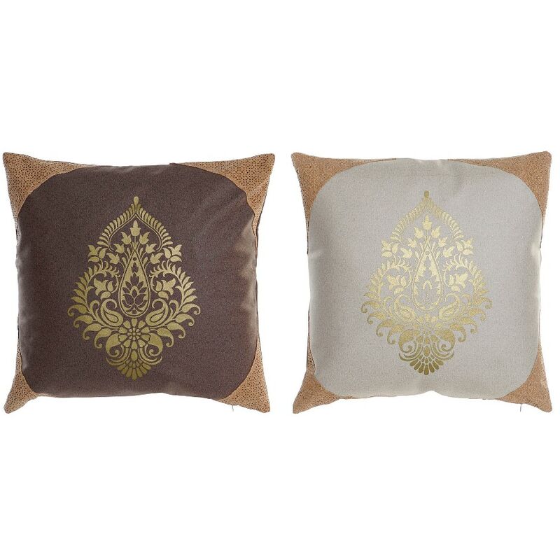 

Cojín DKD Home Decor Floral Poliéster (2 pcs) (45 x 10 x 45 cm)
