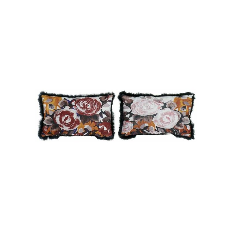

Cojín DKD Home Decor Flores Poliéster (50 x 30 cm) (2 pcs)