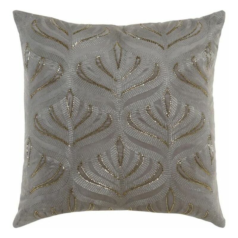 

Cojín DKD Home Decor Gris Dorado Terciopelo Poliéster (45 x 45 cm)