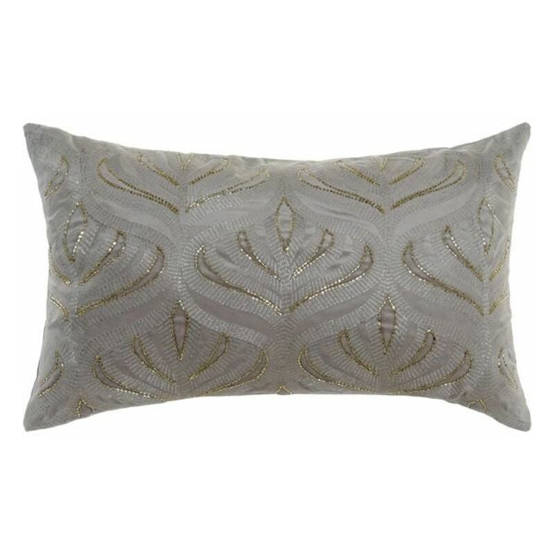 

Cojín DKD Home Decor Gris Dorado Terciopelo Poliéster (50 x 30 cm)