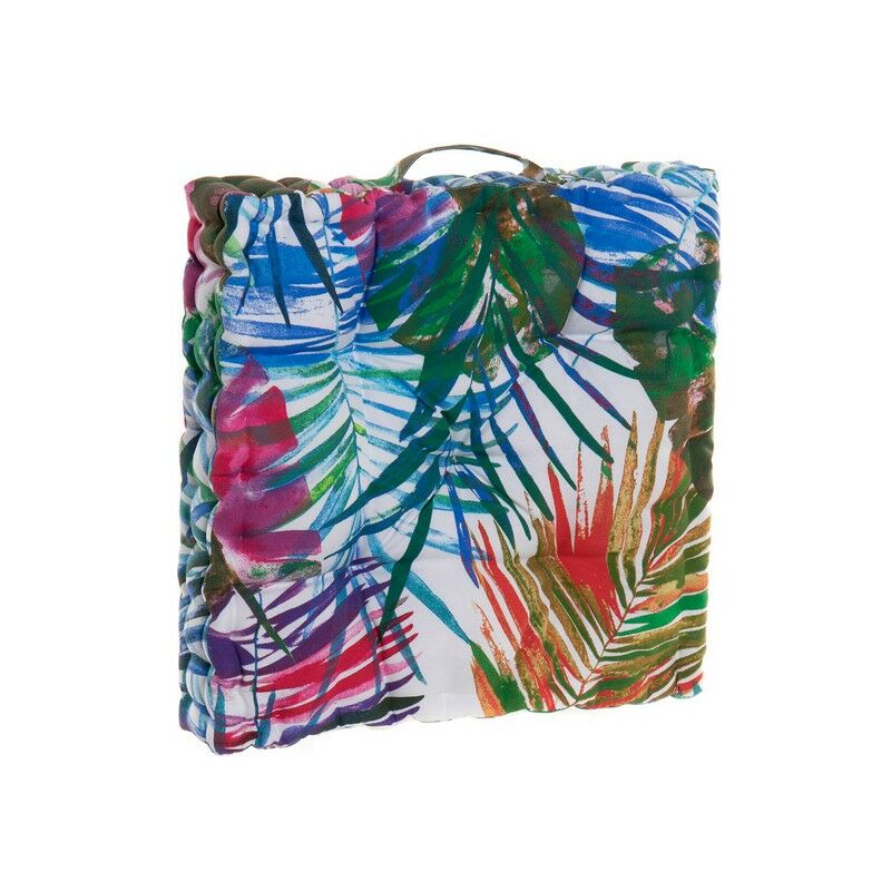 

Cojín DKD Home Decor Hojas Océano De suelo Multicolor (43 x 43 x 7 cm)