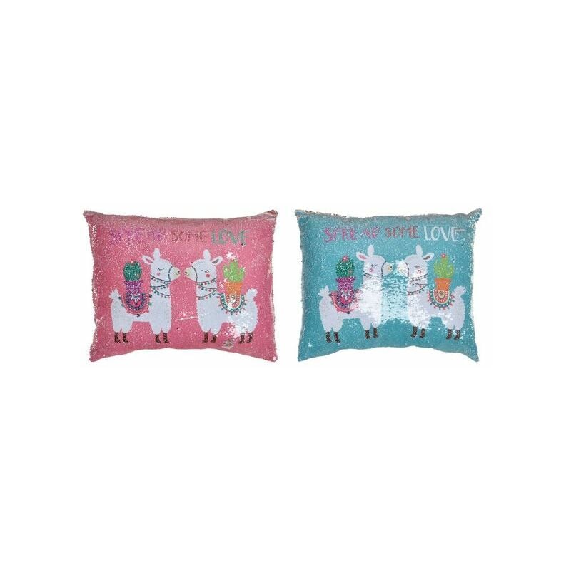 

Cojín DKD Home Decor Llama (2 pcs) (50 x 40 cm)