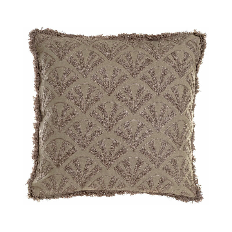 

Cojín DKD Home Decor Marrón Algodón Abanico (50 x 15 x 50 cm)