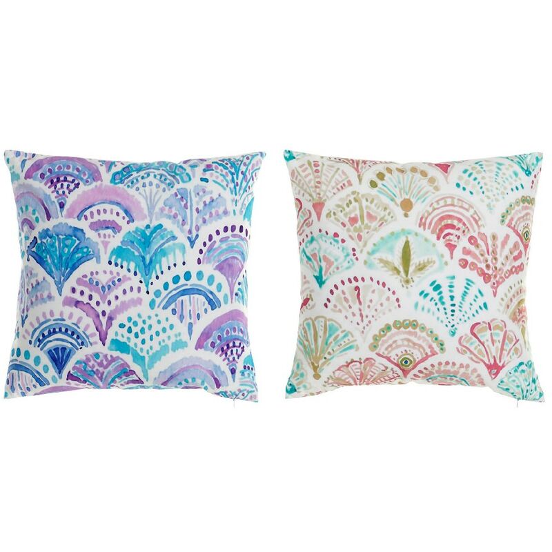 

Cojín DKD Home Decor Mediterráneo Multicolor Poliéster (2 pcs) (45 x 10 x 45 cm)