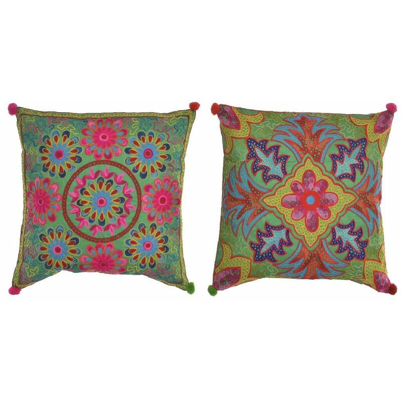 

Cojín DKD Home Decor Multicolor Algodón (2 pcs) (40 x 10 x 40 cm)