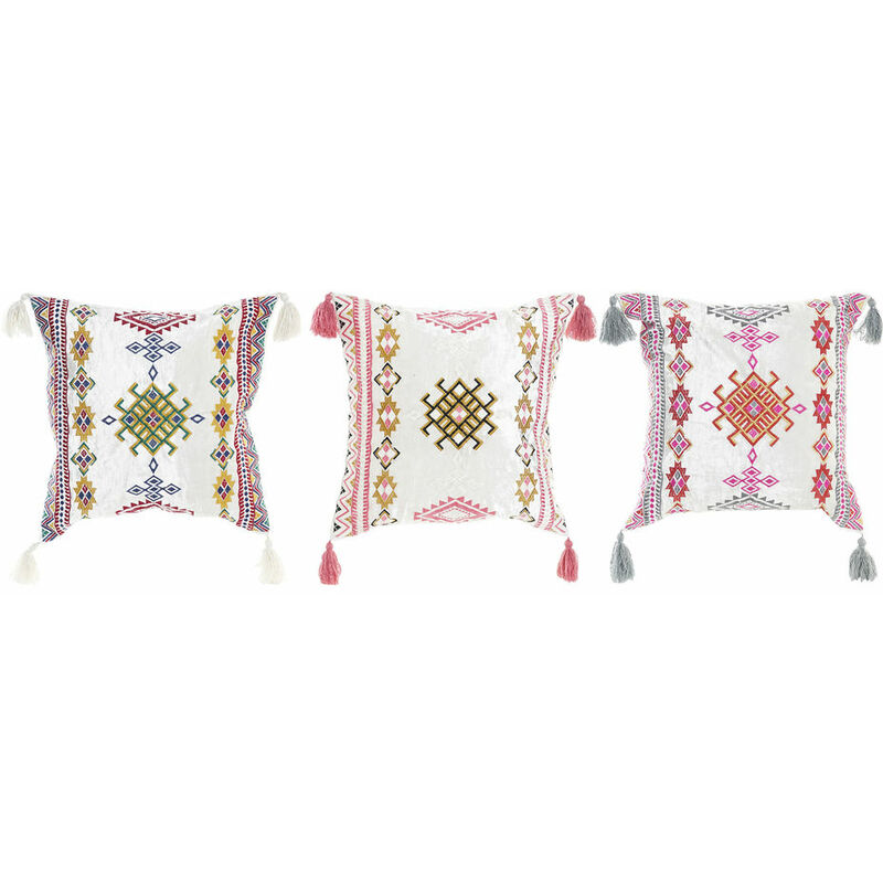 

Cojín DKD Home Decor Multicolor Algodón (3 pcs) (40 x 10 x 40 cm)