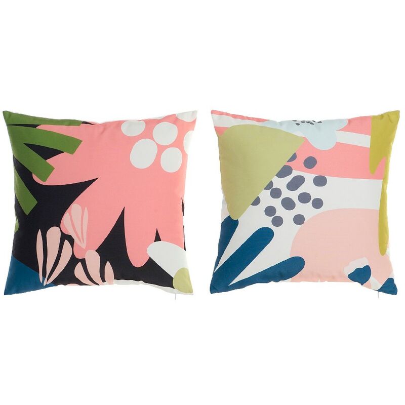 

Cojín DKD Home Decor Multicolor Poliéster (2 pcs) (45 x 10 x 45 cm)