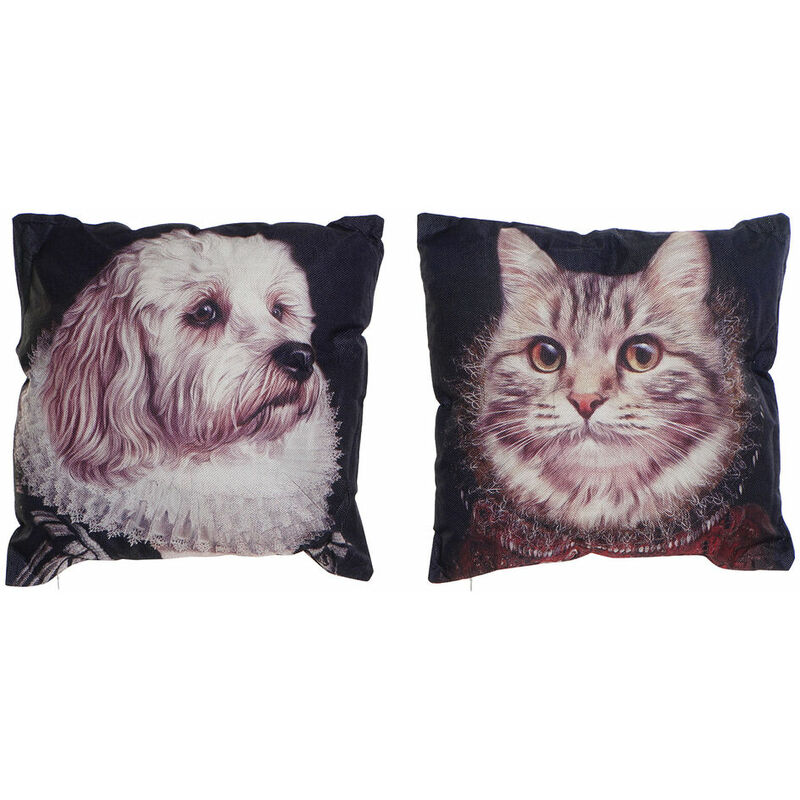 

Cojín DKD Home Decor Multicolor Poliéster (2 pcs) (45 x 10 x 45 cm)
