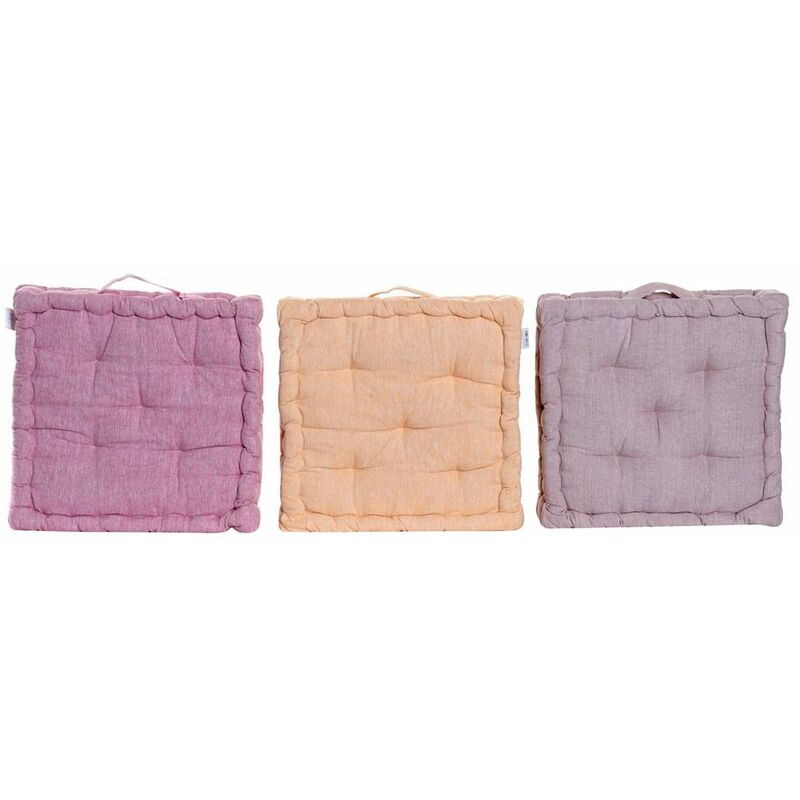 

Cojín DKD Home Decor Naranja Algodón Lila (3 pcs) (40 x 40 x 7 cm)