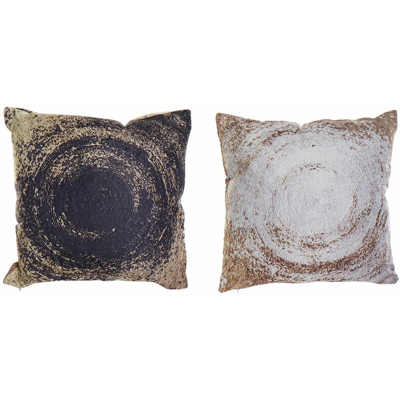

Cojín DKD Home Decor Negro Poliéster Plateado (2 pcs) (45 x 10 x 45 cm)