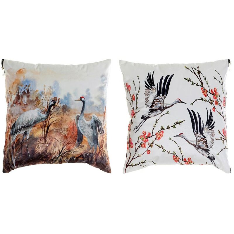 

Cojín DKD Home Decor Pájaros Poliéster (2 pcs) (45 x 10 x 45 cm)