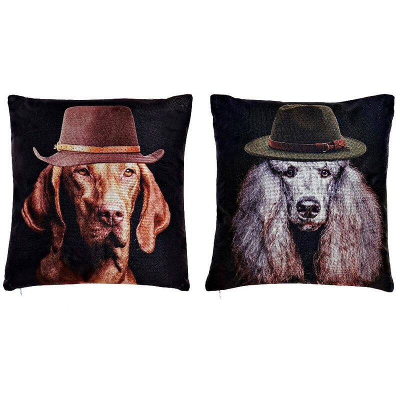 

Cojín DKD Home Decor Perro Poliéster (2 pcs) (45 x 45 x 45 cm)