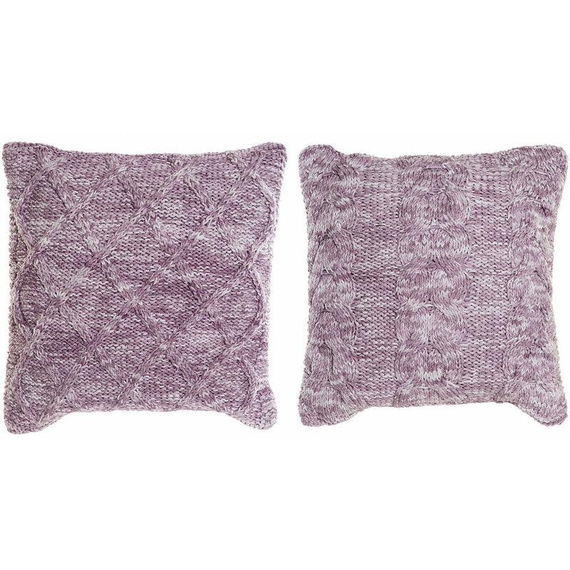 

Cojín DKD Home Decor Poliéster Algodón Malva (2 pcs) (45 x 10 x 45 cm)