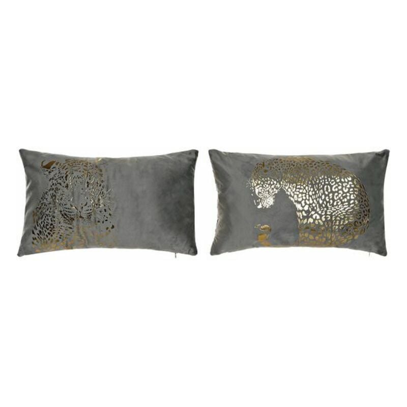 

Cojín DKD Home Decor Poliéster Pantera Dorado (50 x 30 cm) (2 pcs)