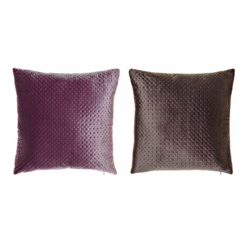 

Cojín DKD Home Decor Rosa Granate (45 x 45 cm) (2 pcs)
