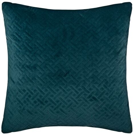 HOMEMAISON Cojín Dolce - terciopelo - azul pato - 40x40 cm - Atmosphera créateur d'intérieur