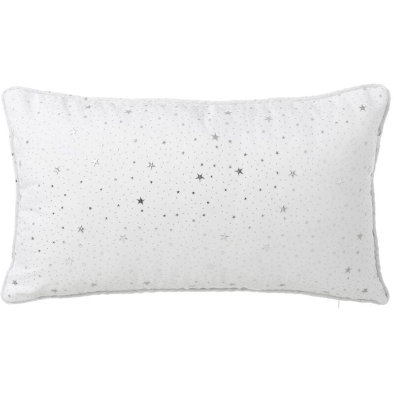 

Cojín estrella blanco de microfibra de 50x30 cm