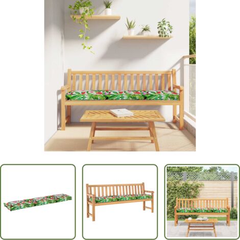 Cojín exterior -  Cojín para palet Jungla tropical 180 x 40 x 8 cm Tela Oxford