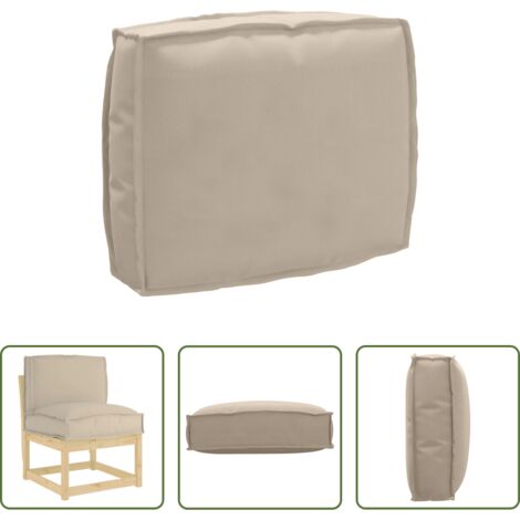 Cojín exterior -  Cojín Taupé 50 x 40 x 12 cm Tela Oxford