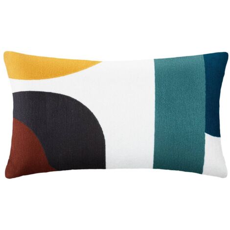 Cojín Hary motivos bordados - algodón - 30x50 cm - Atmosphera créateur d'intérieur