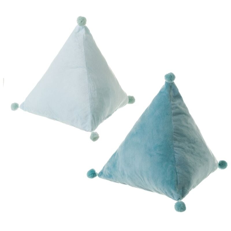 

Lolahome - Cojín infantil moderno azul de microfibra de 45x45x45 cm. Compra mínima 2 unid