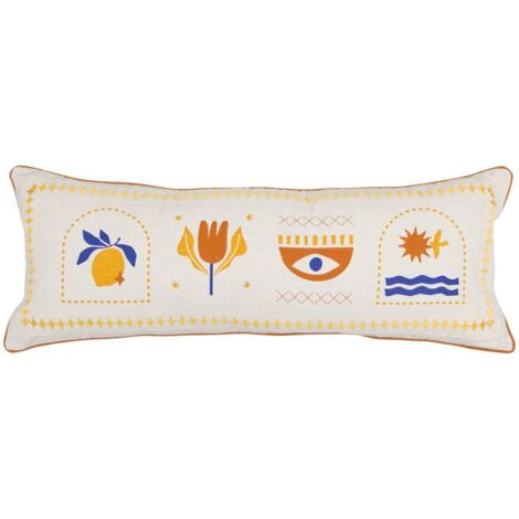 Cojín Libertad 30x80cm blanco - Atmosphera créateur d'intérieur