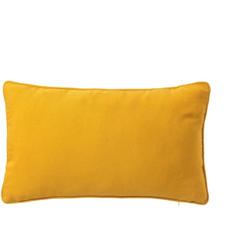 

Lolahome - Cojín liso amarillo moderno de algodón y poliéster de 50x30cm. Compra mínima 2 unid