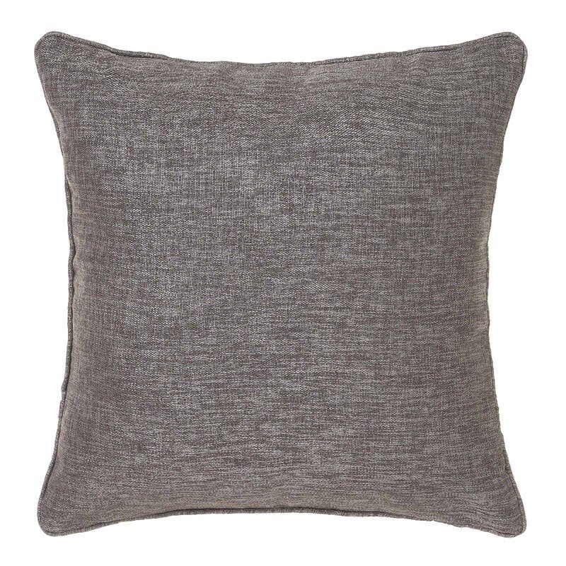 

Cojín liso con textura gris de poliéster de 45x45cm