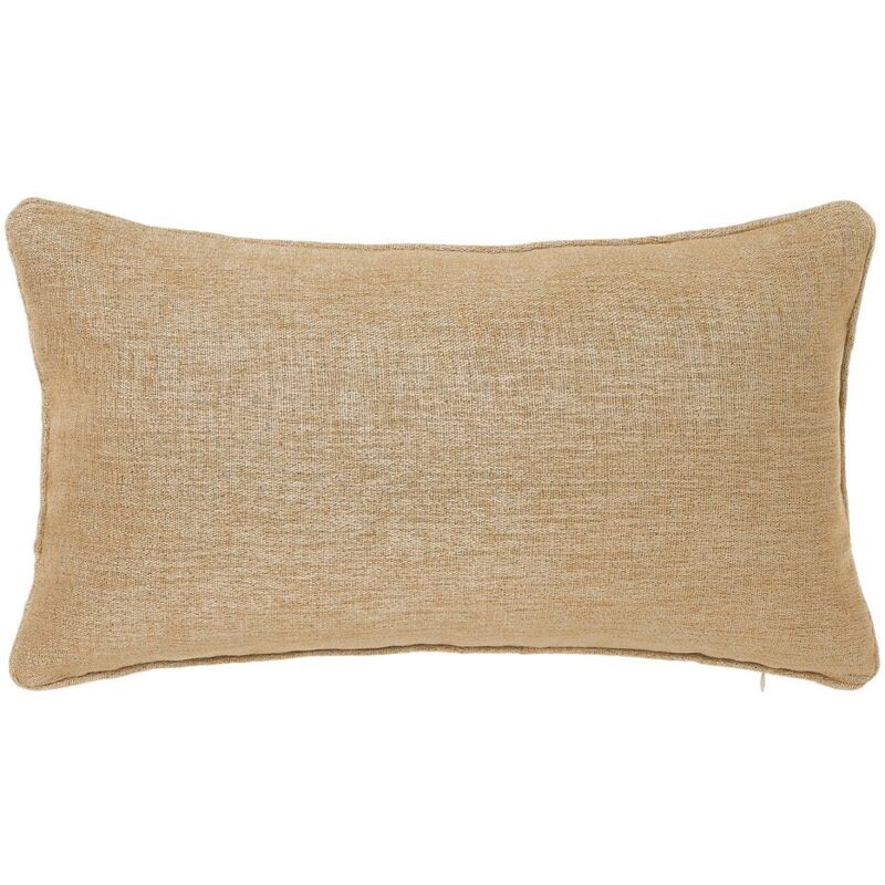 

Cojín liso con textura marrón de poliéster de 50x30cm