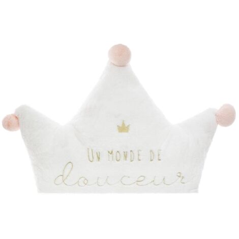 Cojín maxi 'Princesse' - blanco 76 x 60 cm - Atmosphera créateur d'intérieur