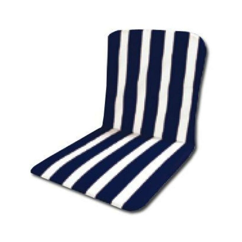 

MIBRICOTIENDA playa cojin monobloc bajo (4 und)azul-blanco 75x42x1.5cm 10005