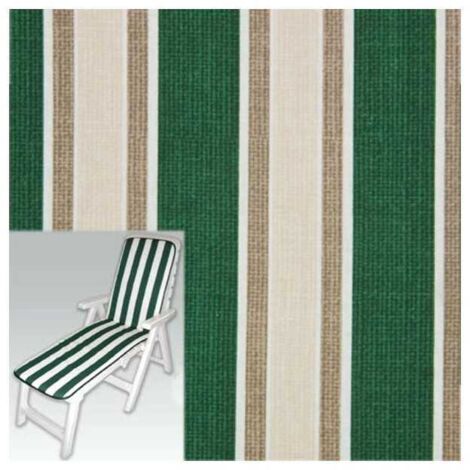 Cojín Multiriga Verde para tumbona 72+90X44X4 Xtra