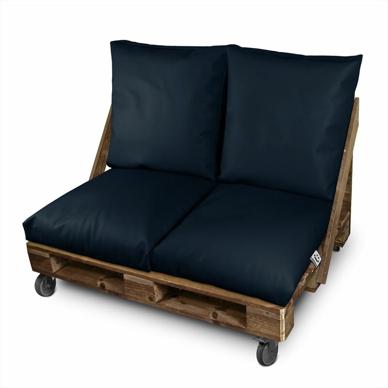 

Happers - Cojín Multiusos Suelo o Respaldo o Asiento para Palets Exterior Azul Oscuro 60x60 Azul Oscuro