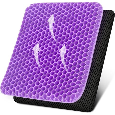 Cojín ortopédico de gel para coxis, cojín ergonómico para oficina, coche, silla de ruedas